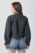 Load image into Gallery viewer, Eloise Balloon Sleeve Jean Jacket