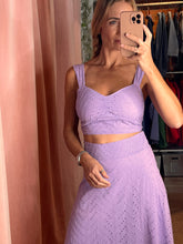 Load image into Gallery viewer, Sara 100% Cotton Skirt Crop Top Set