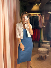 Load image into Gallery viewer, Valdosta Shirring Sleeve Crop Jacket