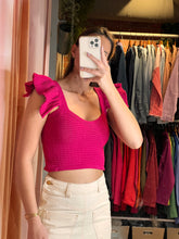 Load image into Gallery viewer, Frufru Crochet Crop Top