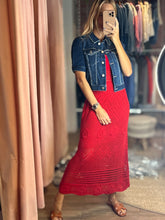 Load image into Gallery viewer, Naples Shirring Sleeve Crop Jean Jacket