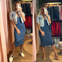 Load image into Gallery viewer, Naples Shirring Sleeve Crop Jean Jacket