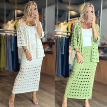 Load image into Gallery viewer, Alani Knit Skirt and Jacket Set
