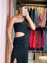 Load image into Gallery viewer, Cristiana Lurex Crochet Dress