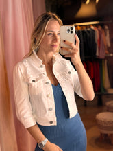 Load image into Gallery viewer, Valdosta Shirring Sleeve Crop Jacket