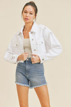 Load image into Gallery viewer, Modesto Cropped Jean Jacket