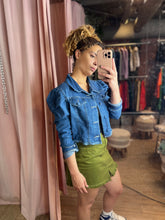 Load image into Gallery viewer, Pamela Dark Puffed Jean Jacket