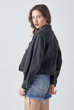 Load image into Gallery viewer, Eloise Balloon Sleeve Jean Jacket