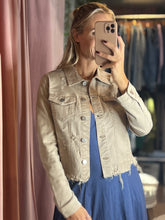 Load image into Gallery viewer, Taupe Jean Jacket