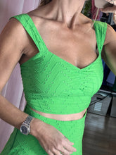 Load image into Gallery viewer, Sara 100% Cotton Skirt Crop Top Set