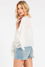 Load image into Gallery viewer, Cordelia Tie Front Top