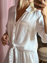 Load image into Gallery viewer, Alegra Satin Button Up Top (pants sold separately)