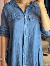 Load image into Gallery viewer, Leslie High Low Linen Cover Up