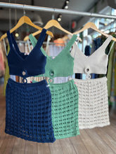 Load image into Gallery viewer, Soraia Mini Crochet Dress