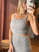 Load image into Gallery viewer, Paulina Lurex Crochet Dress