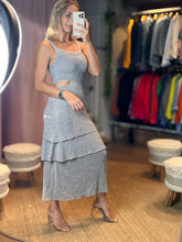 Load image into Gallery viewer, Paulina Lurex Crochet Dress