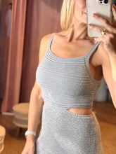 Load image into Gallery viewer, Paulina Lurex Crochet Dress