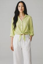 Load image into Gallery viewer, Verusca Tie Front Linen Shirt