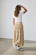 Load image into Gallery viewer, Caterina Tiered Cotton Skirt