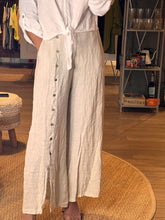 Load image into Gallery viewer, Nicole Mid-Waisted Wide Leg Linen Pants
