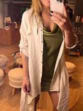 Load image into Gallery viewer, Leslie High Low Linen Cover Up