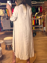 Load image into Gallery viewer, Leslie High Low Linen Cover Up