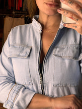 Load image into Gallery viewer, Nilopolis Light Wash Jean Jacket