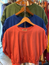 Load image into Gallery viewer, Solid Cotton Crop Short Sleeve