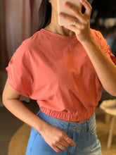 Load image into Gallery viewer, Solid Cotton Crop Short Sleeve