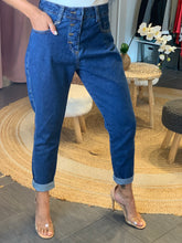 Load image into Gallery viewer, Mid-Waisted Button Fly Mom Jeans