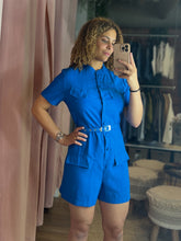 Load image into Gallery viewer, Valerie Pocketed Button Up Romper
