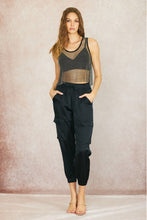 Load image into Gallery viewer, Frankie Satin Cargo Pants
