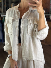 Load image into Gallery viewer, Roma Rustic Linen Shirt/Jacket

