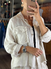 Load image into Gallery viewer, Roma Rustic Linen Shirt/Jacket
