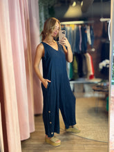 Load image into Gallery viewer, Elena Solid Color Linen Jumpsuit
