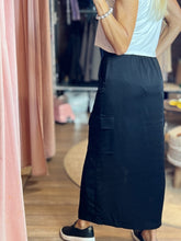 Load image into Gallery viewer, Scarlet Satin Finish Maxi Skirt
