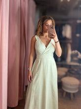 Load image into Gallery viewer, Kara Minty Tied Maxi Dress
