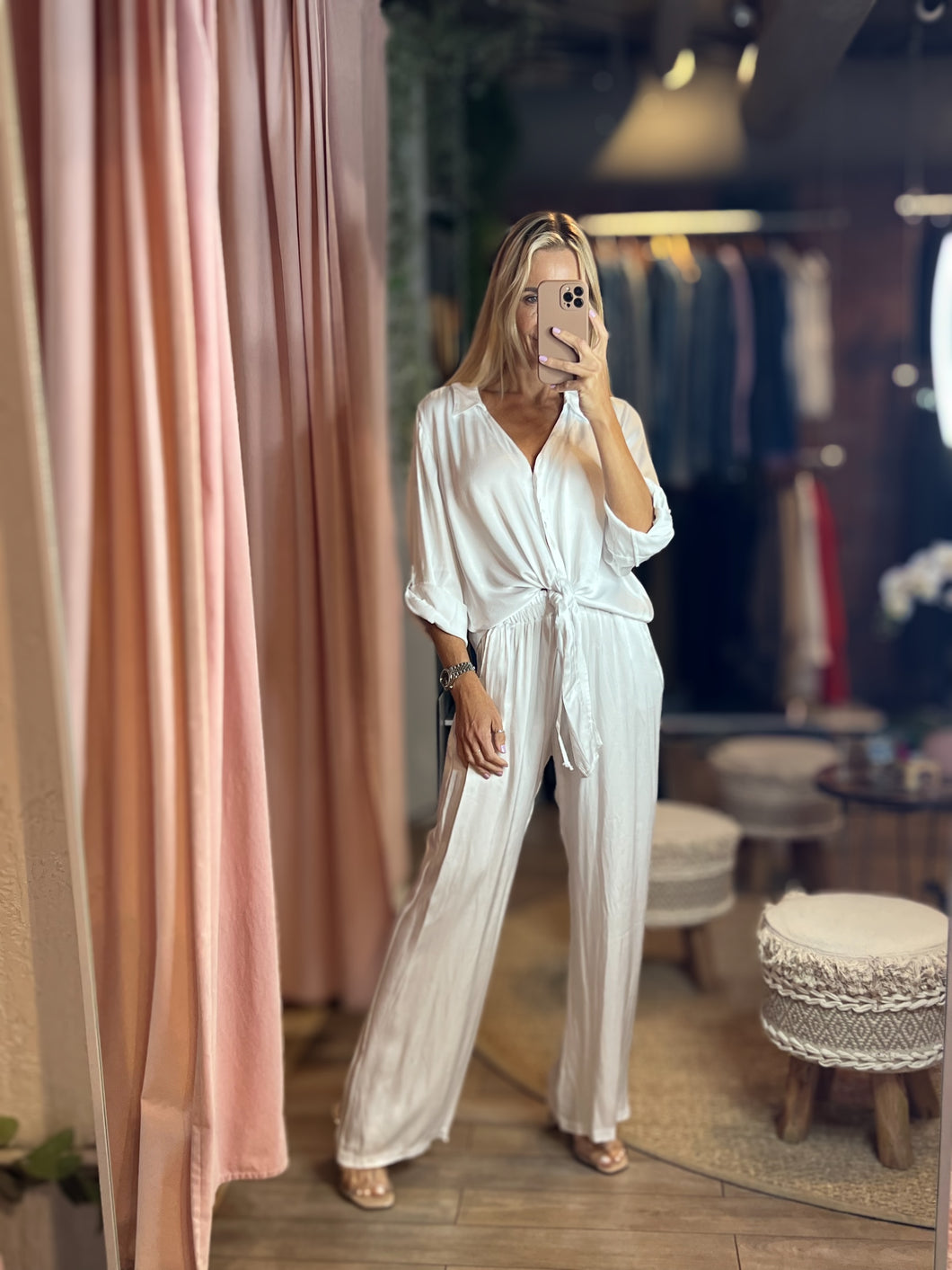 Alexis Satin Wide Leg Pants