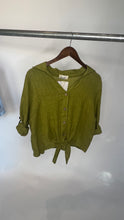 Load image into Gallery viewer, Verusca Tie Front Linen Shirt
