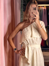 Load image into Gallery viewer, Arianna One Shoulder Linen Dress
