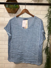 Load image into Gallery viewer, Jenna V Neck Linen Blouse
