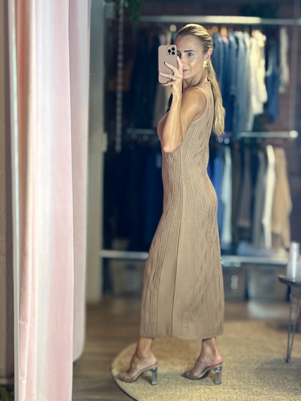 Nude Knit Dress