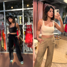 Load image into Gallery viewer, Alexis Rib Square NeckCrop Top
