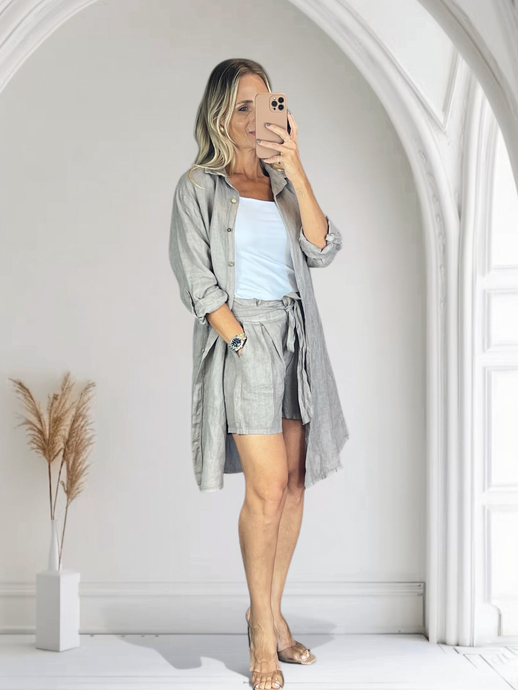 Luna Linen Dress/Cover up