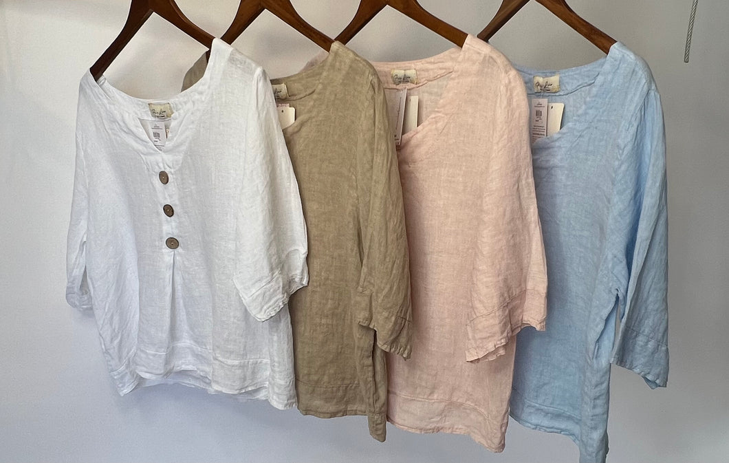 Capri Linen Blouse