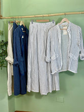 Load image into Gallery viewer, Milan Rustic Striped Linen Blazer
