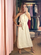 Load image into Gallery viewer, Arianna One Shoulder Linen Dress
