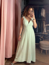 Load image into Gallery viewer, Kara Minty Tied Maxi Dress
