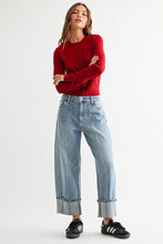 Load image into Gallery viewer, Potenza Cuffed Barrel Jeans
