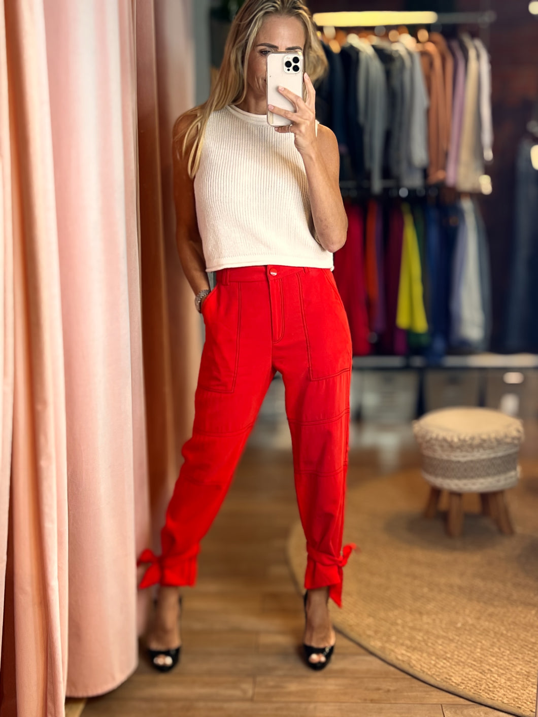 Cathy Red Pants